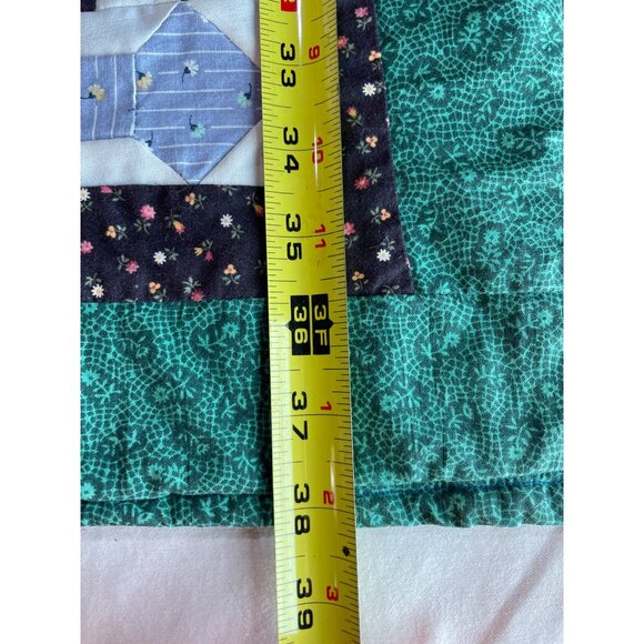 Vintage Quilt 38”x39” Bow Tie Shirt Pattern Cutter - Picture 9 of 11